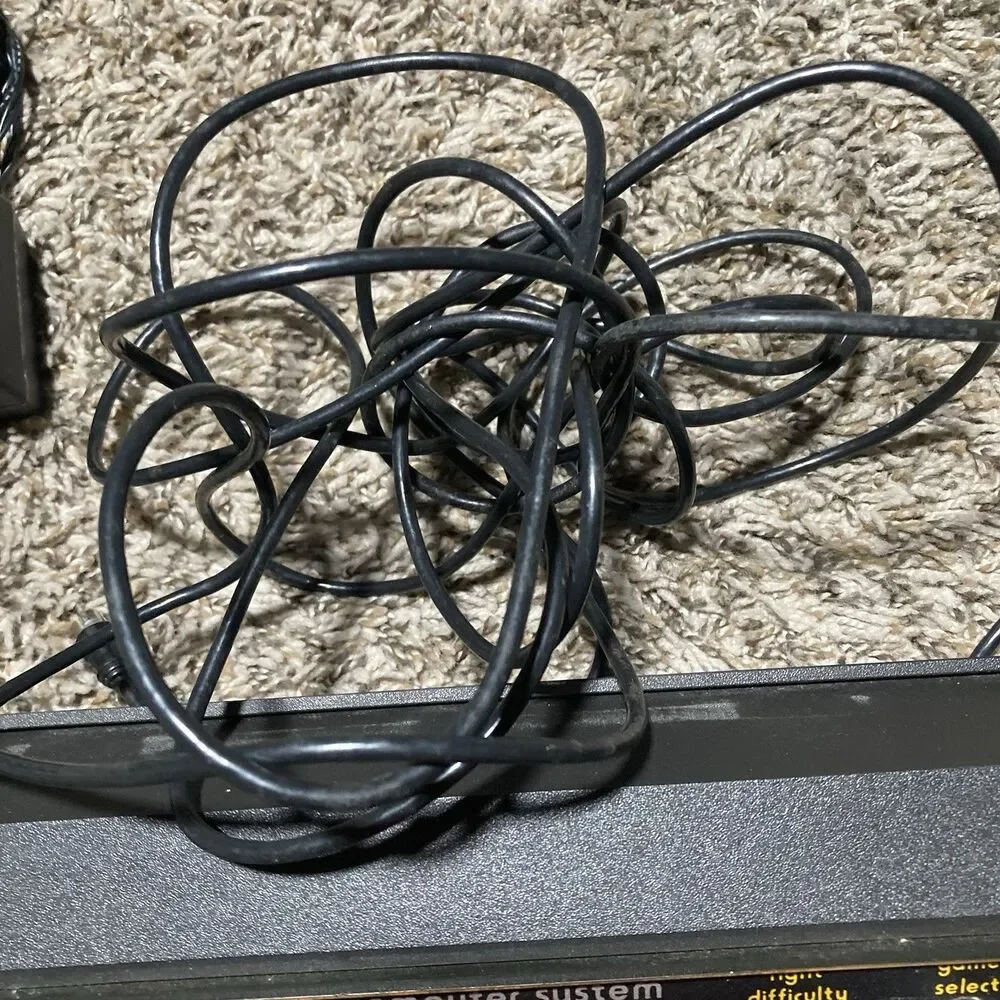 Atari Video Computer System Console with Black and Woodgrain Finish